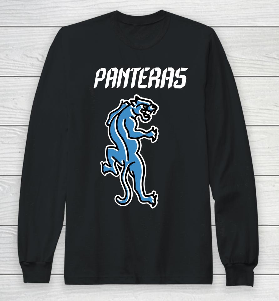 Carolina Panthers Fanatics Branded Nfl Por La Cultura Panteras Long Sleeve T-Shirt