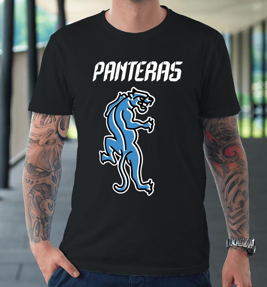 Carolina Panthers Fanatics Branded Nfl Por La Cultura Panteras Premium T-Shirt