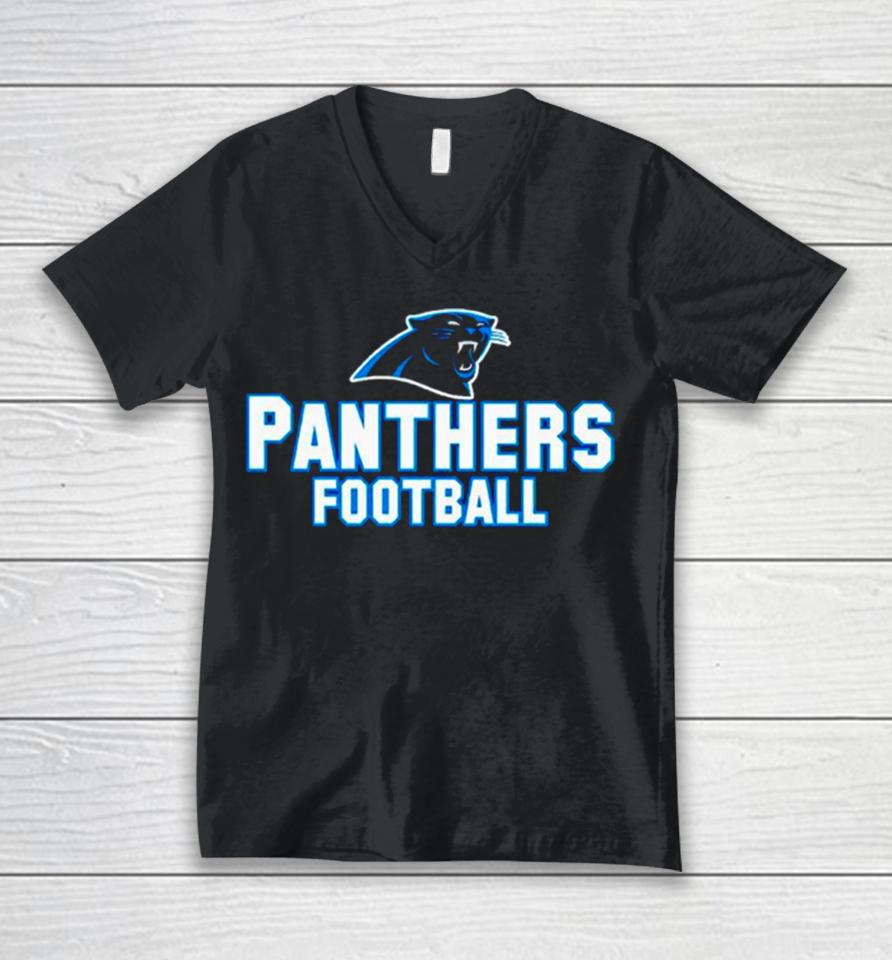 Carolina Panthers Football Logo 2024 Nfl Unisex V-Neck T-Shirt