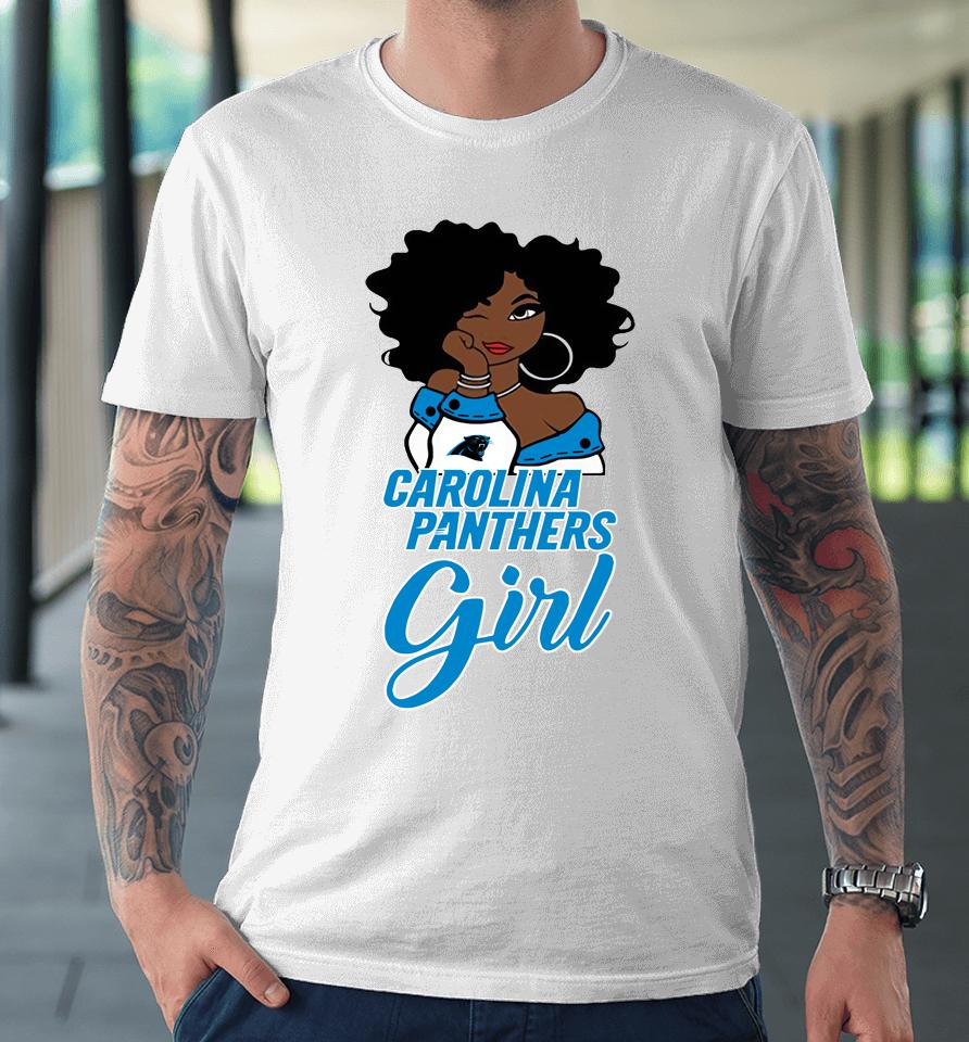 Carolina Panthers Girl Nfl Premium T-Shirt