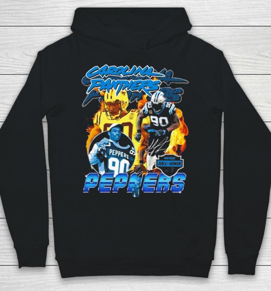 Carolina Panthers Julius Peppers Mitchell And Ness 2023 Hall Of Honor Signature Hoodie