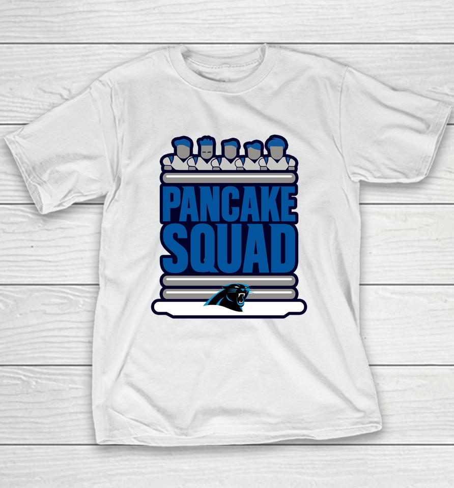 Carolina Panthers Keep Pounding Pancake Squad Youth T-Shirt