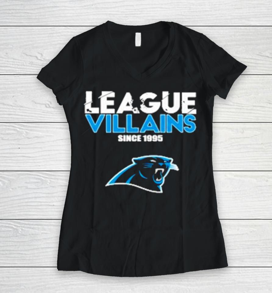 Carolina Panthers Nfl League Villains Since 1995 Women V-Neck T-Shirt
