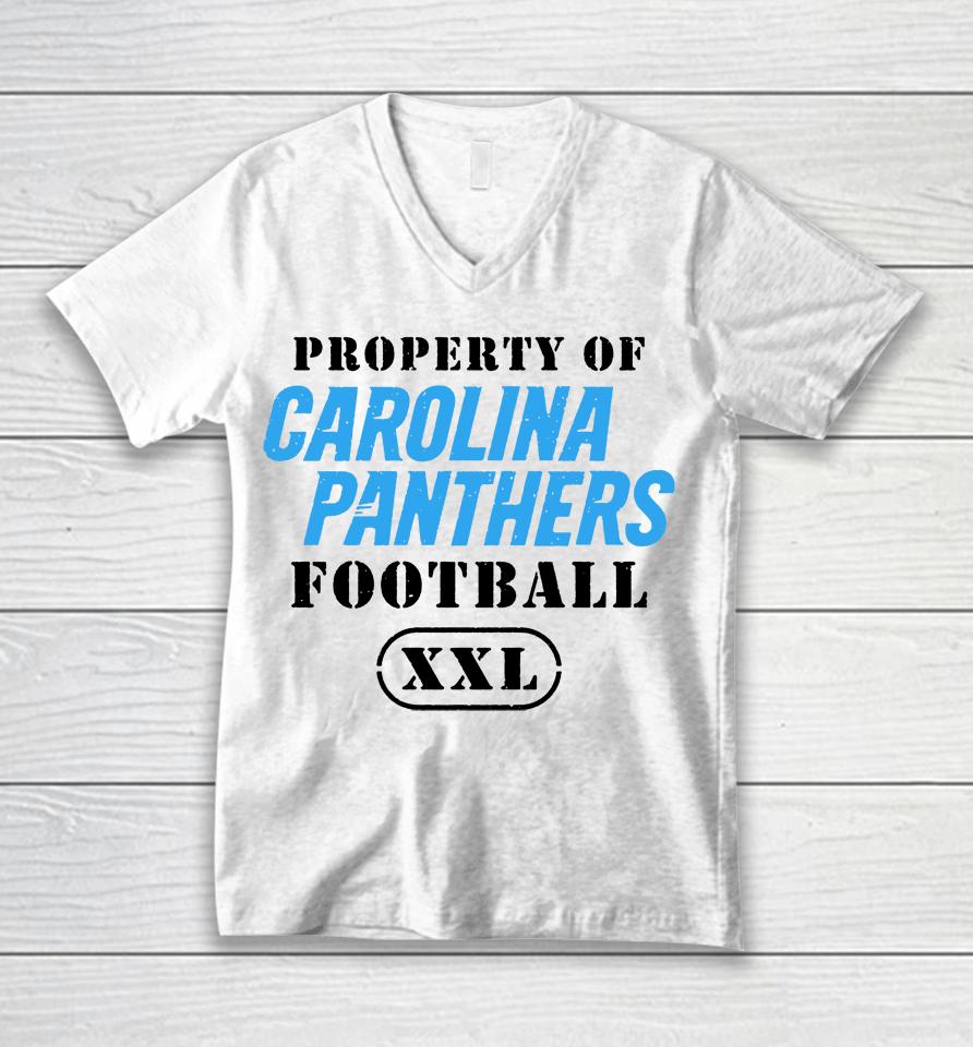 Carolina Panthers Nfl Pro Line By Fanatics Branded True Classics Tri-Blend Nickname Throwback 2023 Unisex V-Neck T-Shirt