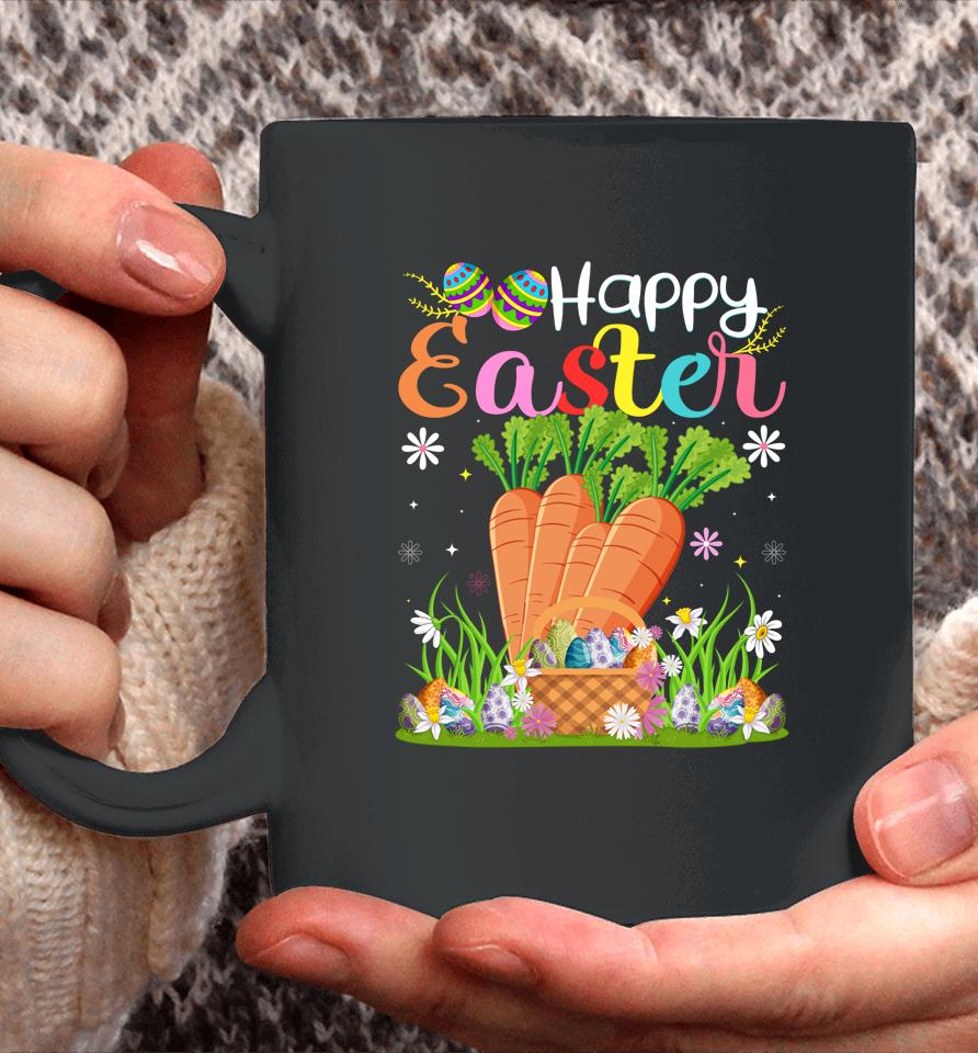Carrot Bunny Egg Hunting Funny Carrot Happy Easter Coffee Mug