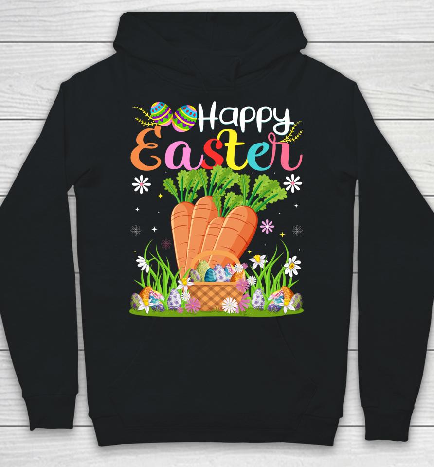 Carrot Bunny Egg Hunting Funny Carrot Happy Easter Hoodie