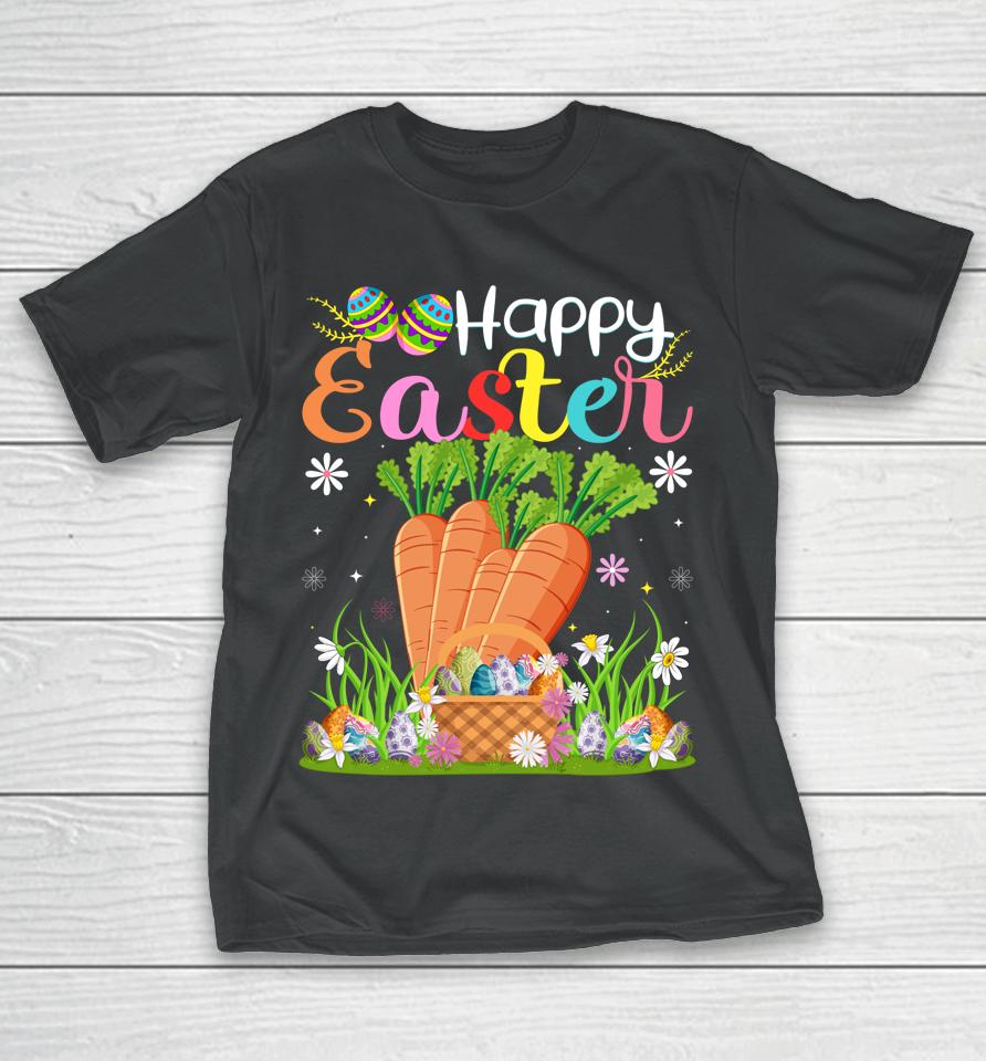 Carrot Bunny Egg Hunting Funny Carrot Happy Easter T-Shirt