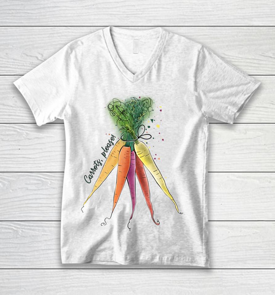Carrots For Easter Bunny Unisex V-Neck T-Shirt