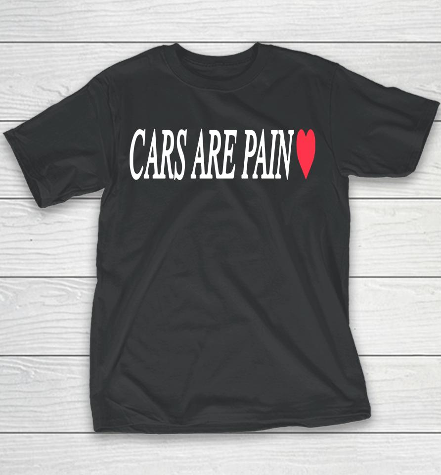 Cars Are Pain Donut Media Youth T-Shirt