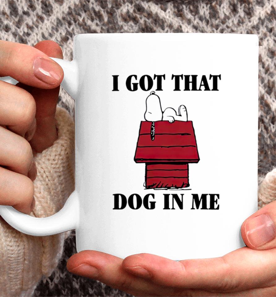 Cartoon Beagle Snoopy Dog In Me Coffee Mug