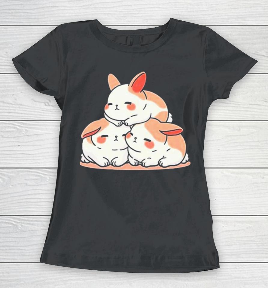 Cat Fluffy Trio Women T-Shirt
