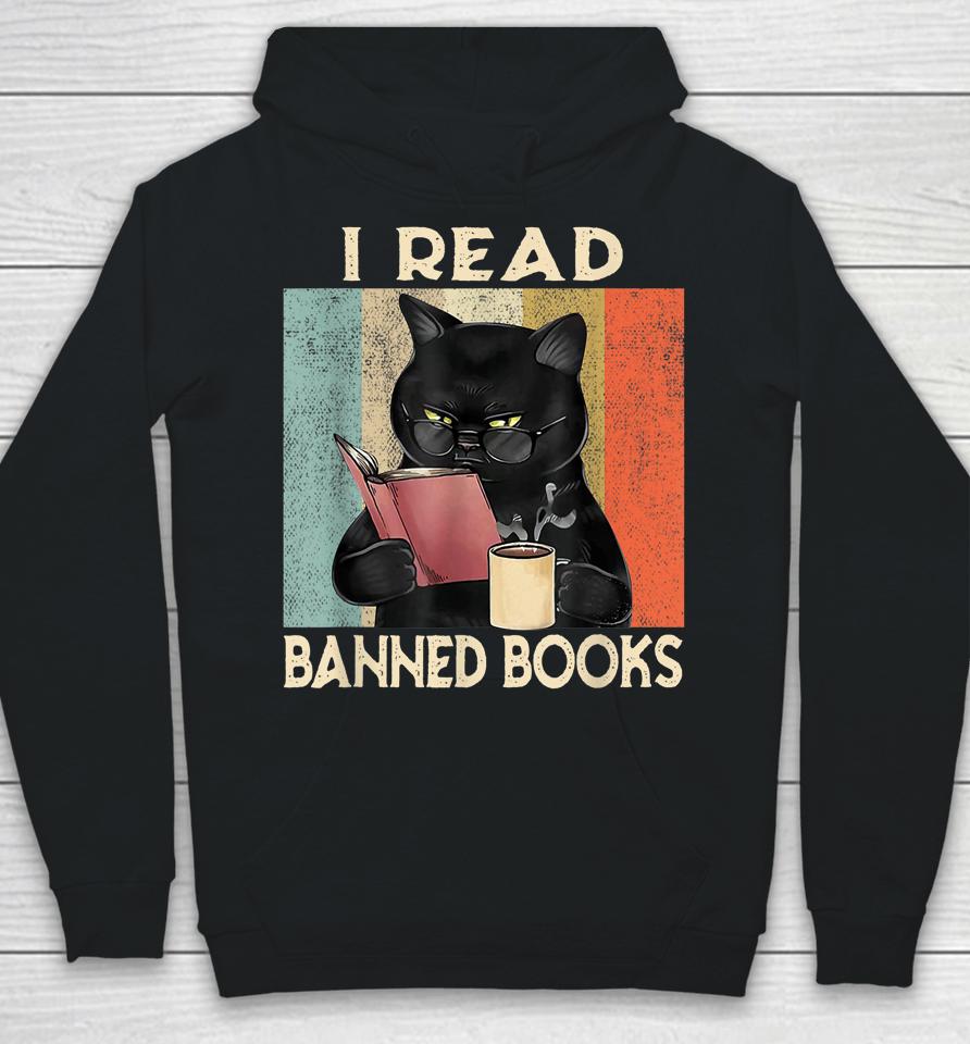 Cat I Read Banned Books Hoodie