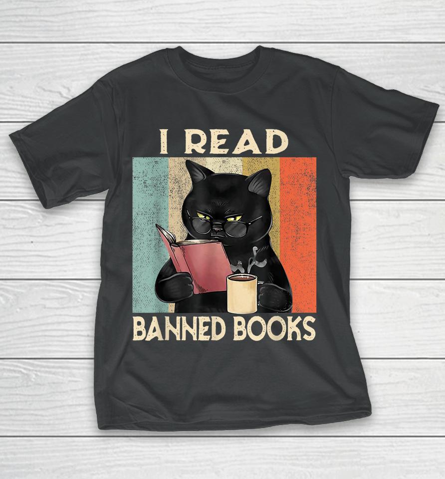Cat I Read Banned Books T-Shirt