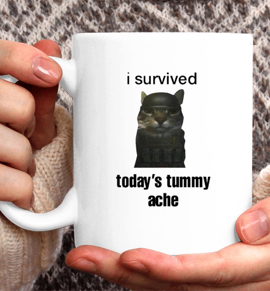 Cat I Survived Today’s Tummy Ache Coffee Mug