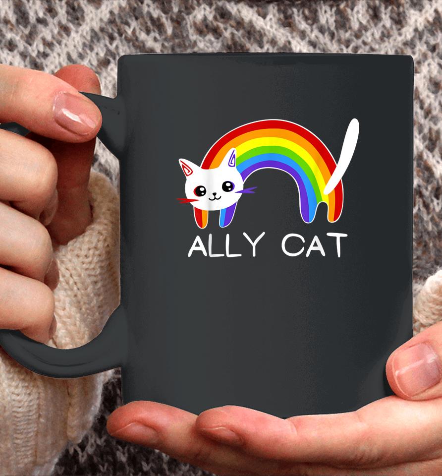 Cat Lgbt Rainbow Flag Gay Pride Month Coffee Mug