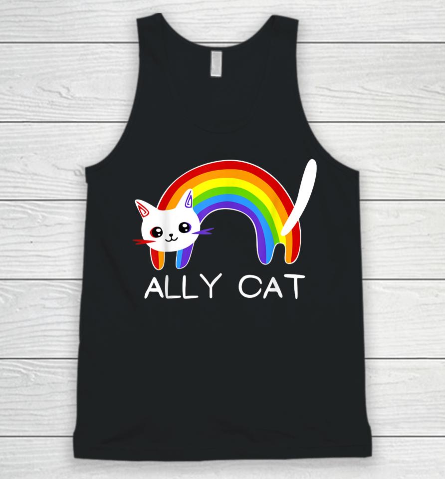 Cat Lgbt Rainbow Flag Gay Pride Month Unisex Tank Top
