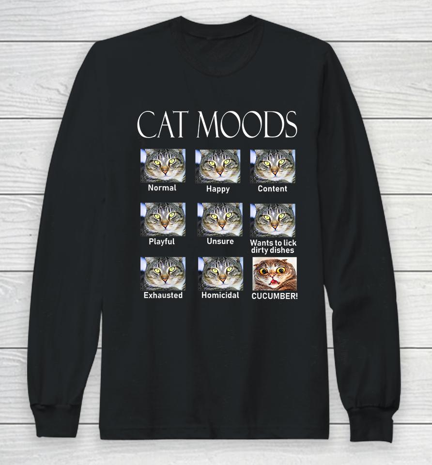 Cat Moods Long Sleeve T-Shirt