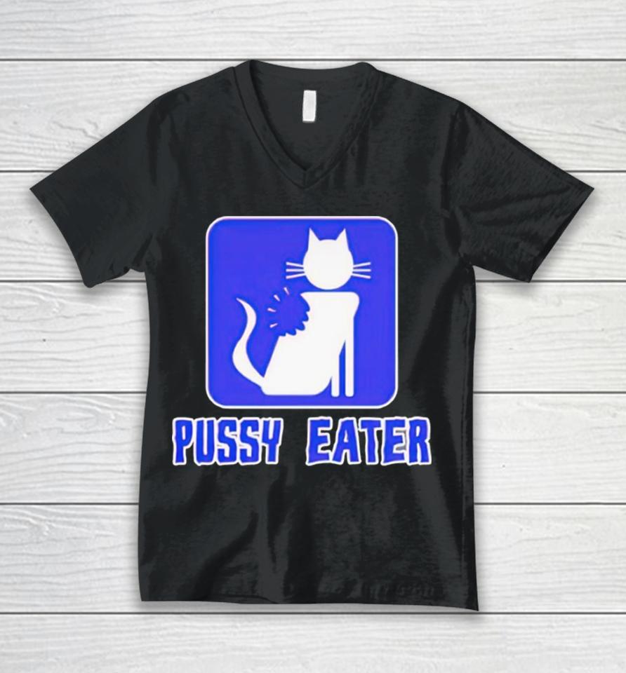 Cat Pussy Eater Unisex V-Neck T-Shirt