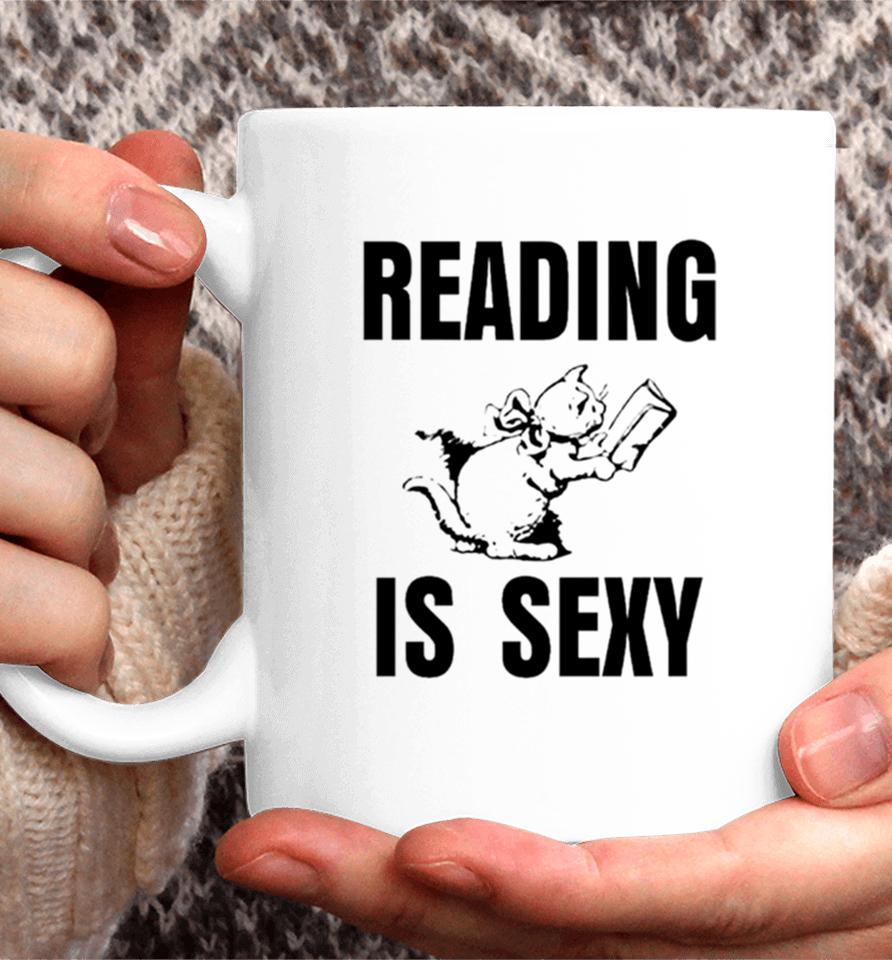 Cat Reading Is Sexy Coffee Mug
