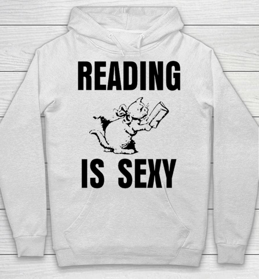 Cat Reading Is Sexy Hoodie