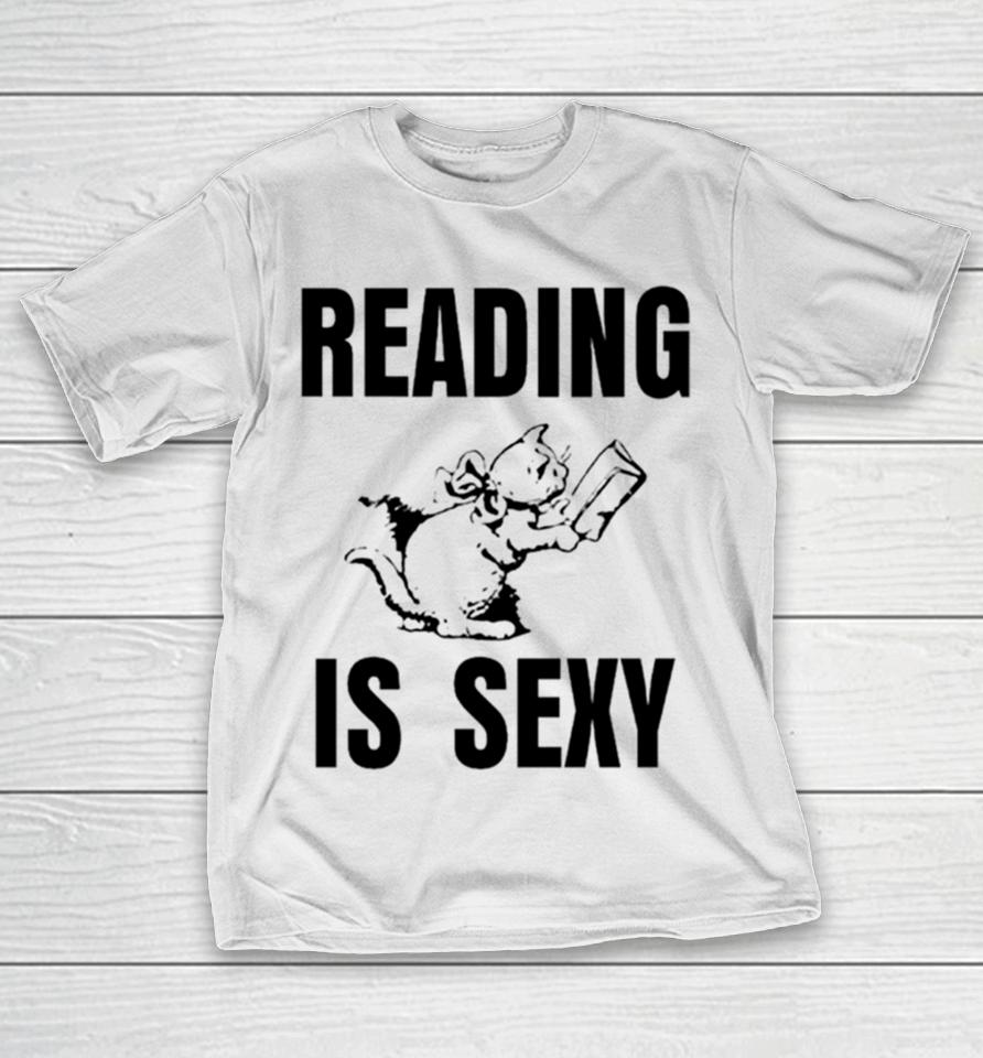 Cat Reading Is Sexy T-Shirt