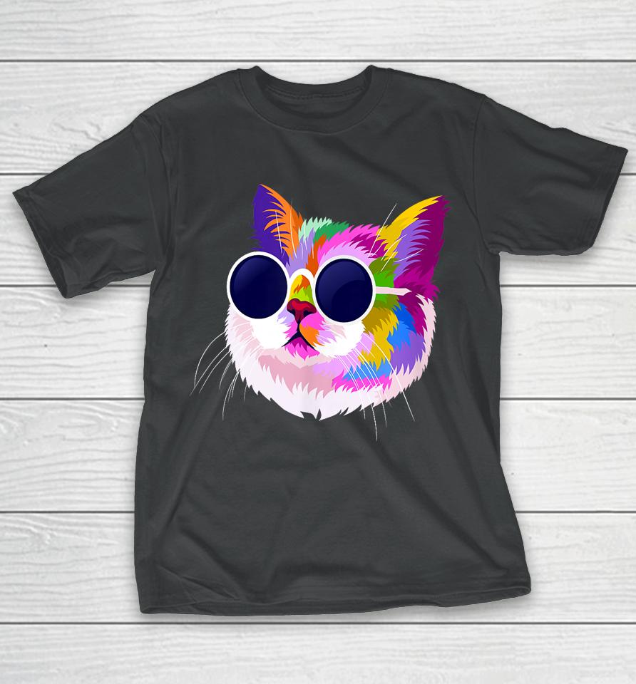 Cat Shirt Funny Cat Gift Women Tees Mens Girls Boys T-Shirt