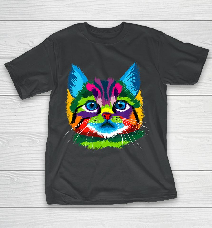 Cat Shirt Womens Graphic Tees Mens Graphic Tee Cute Cat T-Shirt