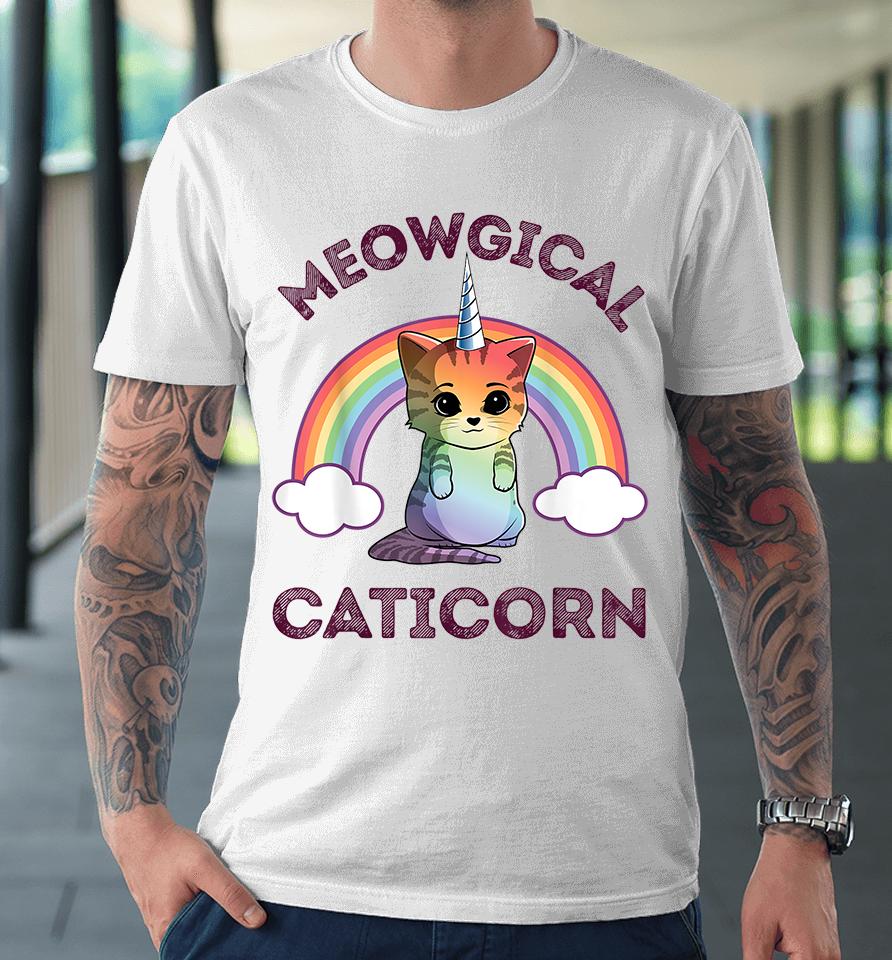 Cat Unicorn Meowgical Caticorn Premium T-Shirt