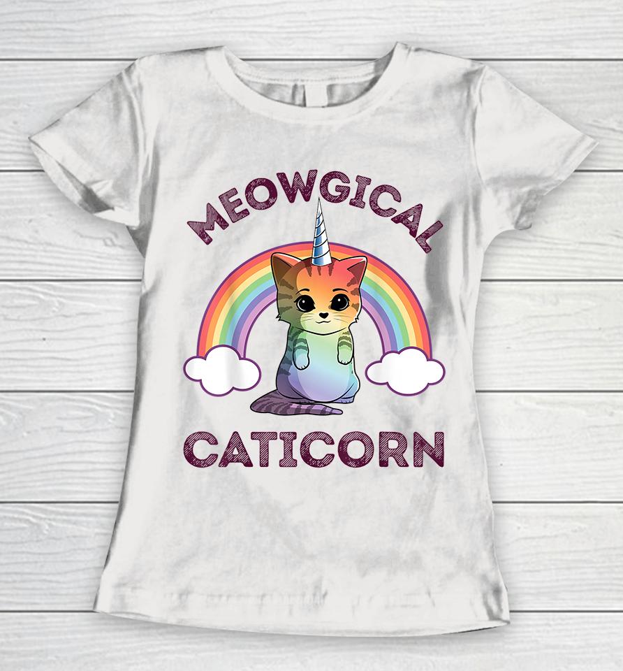 Cat Unicorn Meowgical Caticorn Women T-Shirt
