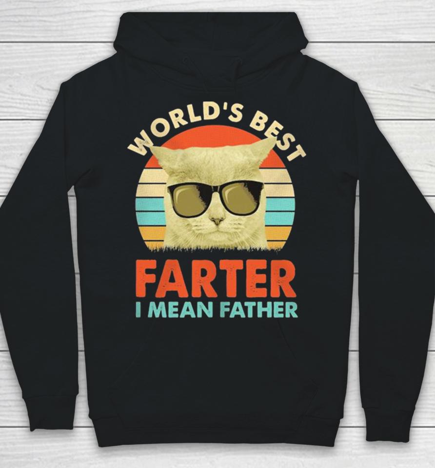 Cat World’s Best Farter I Mean Father Vintage Hoodie