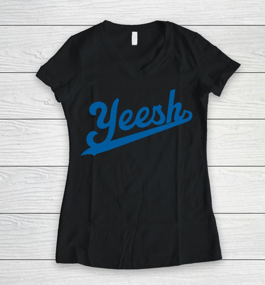 Catherine Tinker Yeesh Women V-Neck T-Shirt