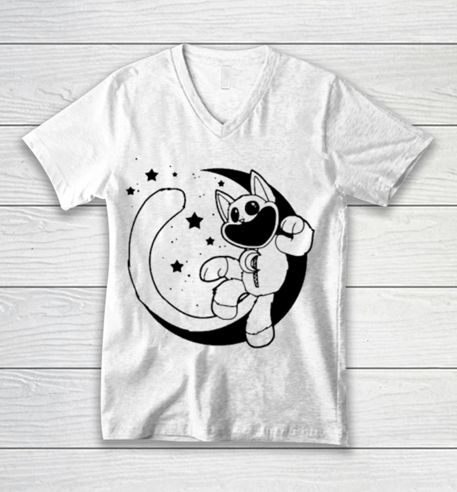Catnap Moon Unisex V-Neck T-Shirt