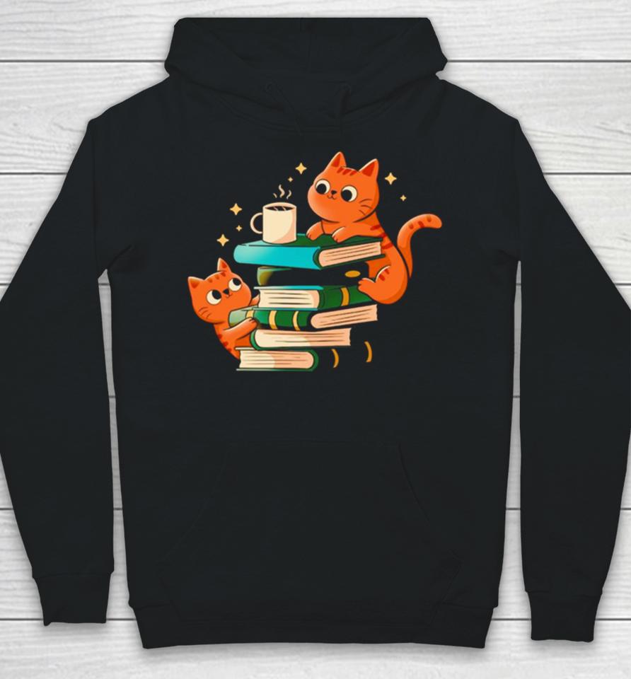 Cats Books And Coffee Hoodie