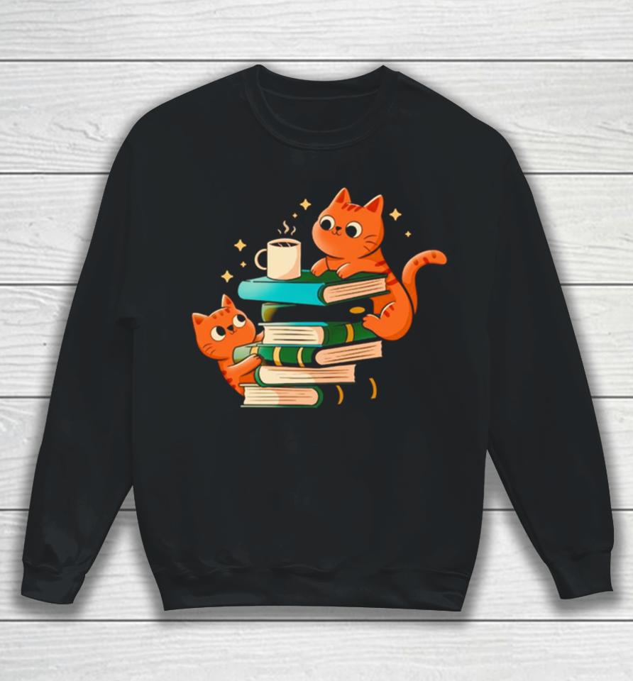 Cats Books And Coffee Sweatshirt