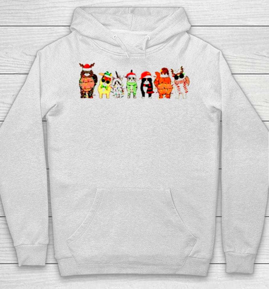 Cats Meowy Christmas Cat Lover Hoodie