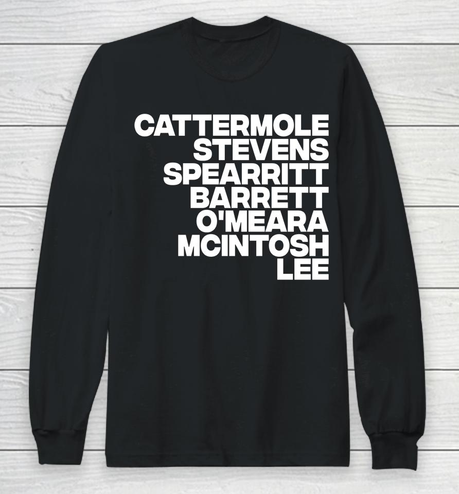 Cattermole Stevens Spearritt Barrett O'meara Mcintosh Lee Long Sleeve T-Shirt