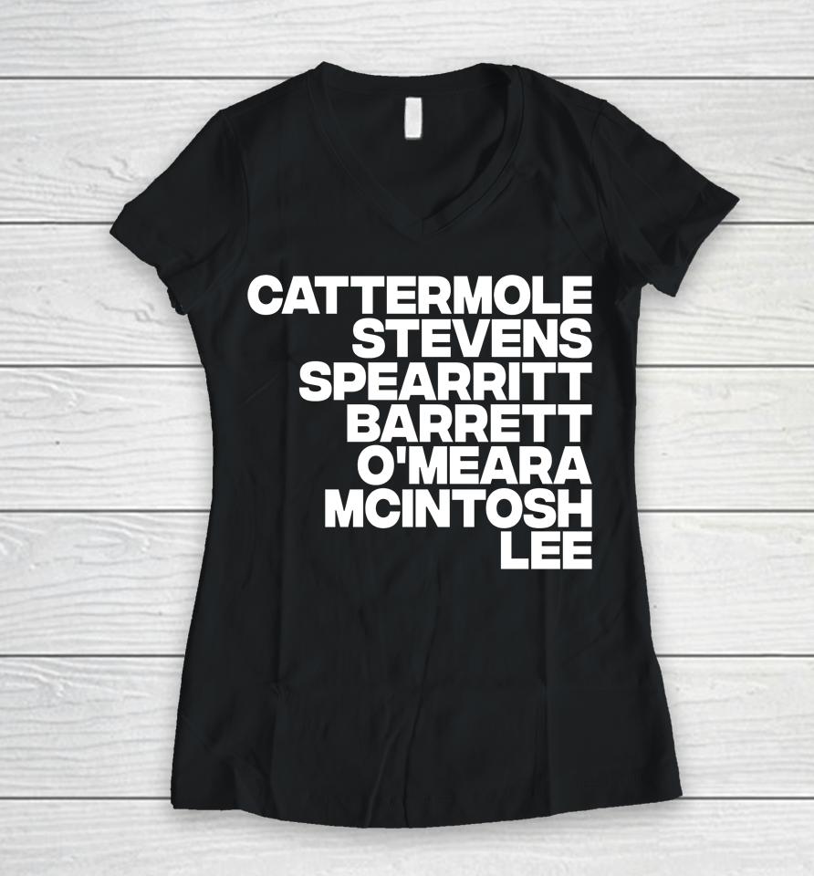 Cattermole Stevens Spearritt Barrett O'meara Mcintosh Lee Women V-Neck T-Shirt