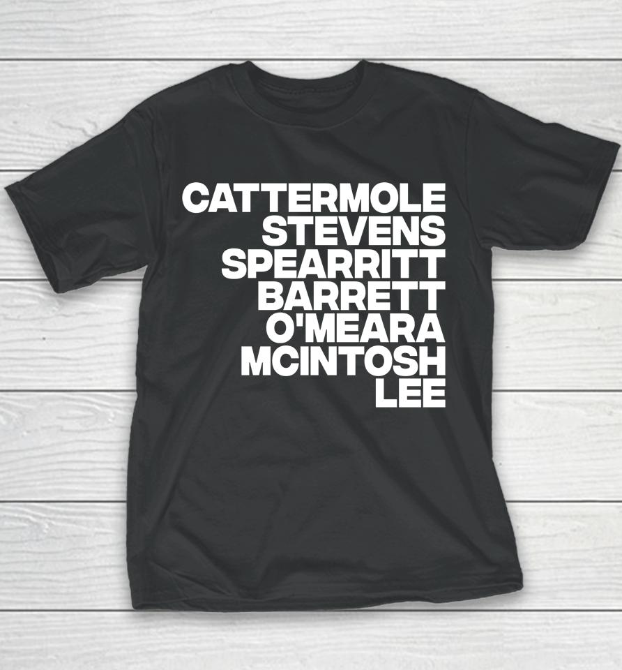 Cattermole Stevens Spearritt Barrett O'meara Mcintosh Lee Youth T-Shirt