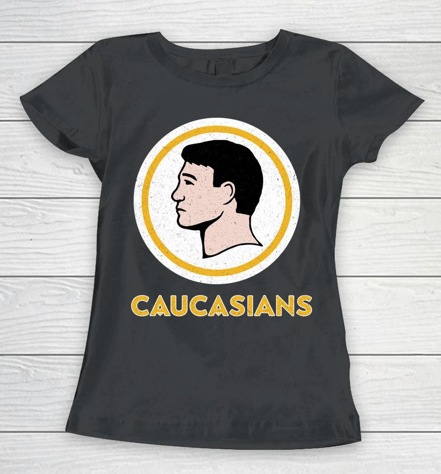 Caucasians Funny Vintage Caucasians Pride Women T-Shirt
