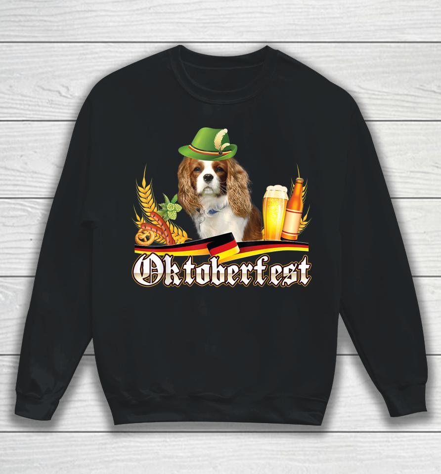 Cavalier King Charles Spaniel Dog Beer Oktoberfest Prost Sweatshirt