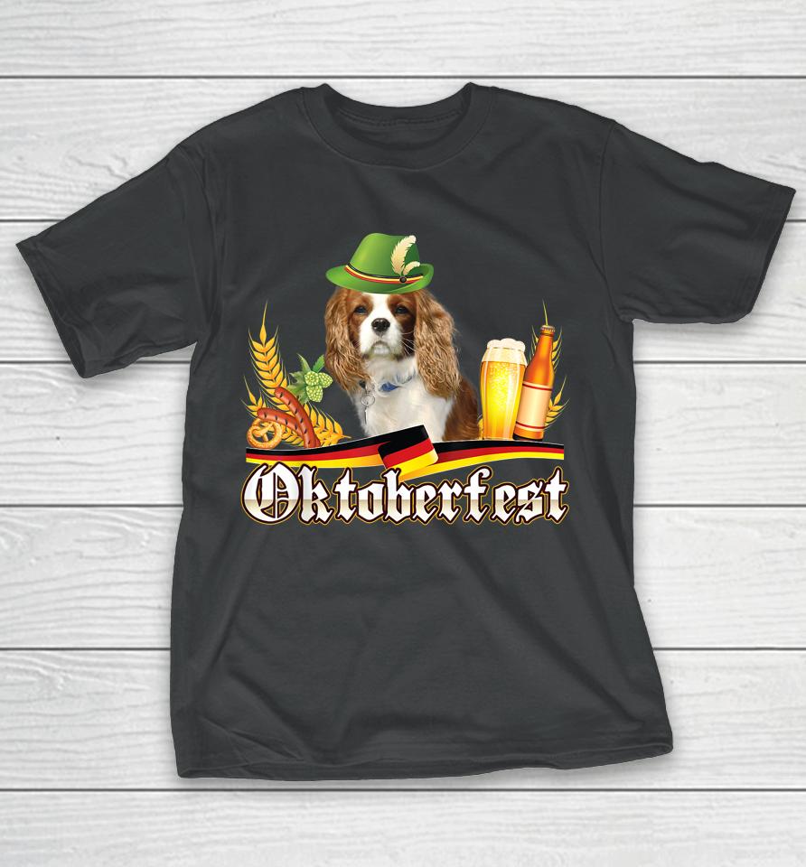 Cavalier King Charles Spaniel Dog Beer Oktoberfest Prost T-Shirt