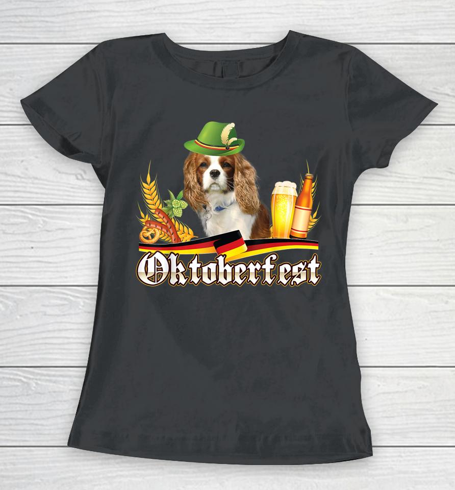 Cavalier King Charles Spaniel Dog Beer Oktoberfest Prost Women T-Shirt
