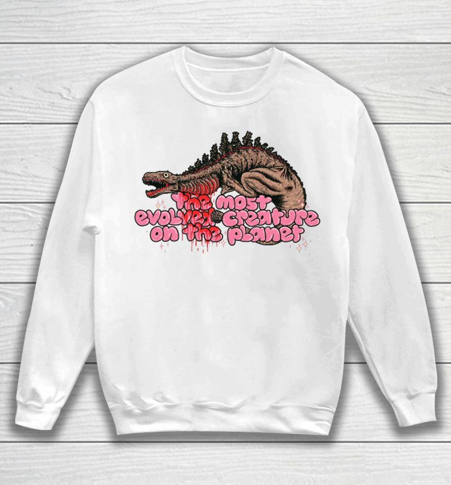 Cavitycolors Shin Godzilla The Most Evolved Creature On The Planet Sweatshirt
