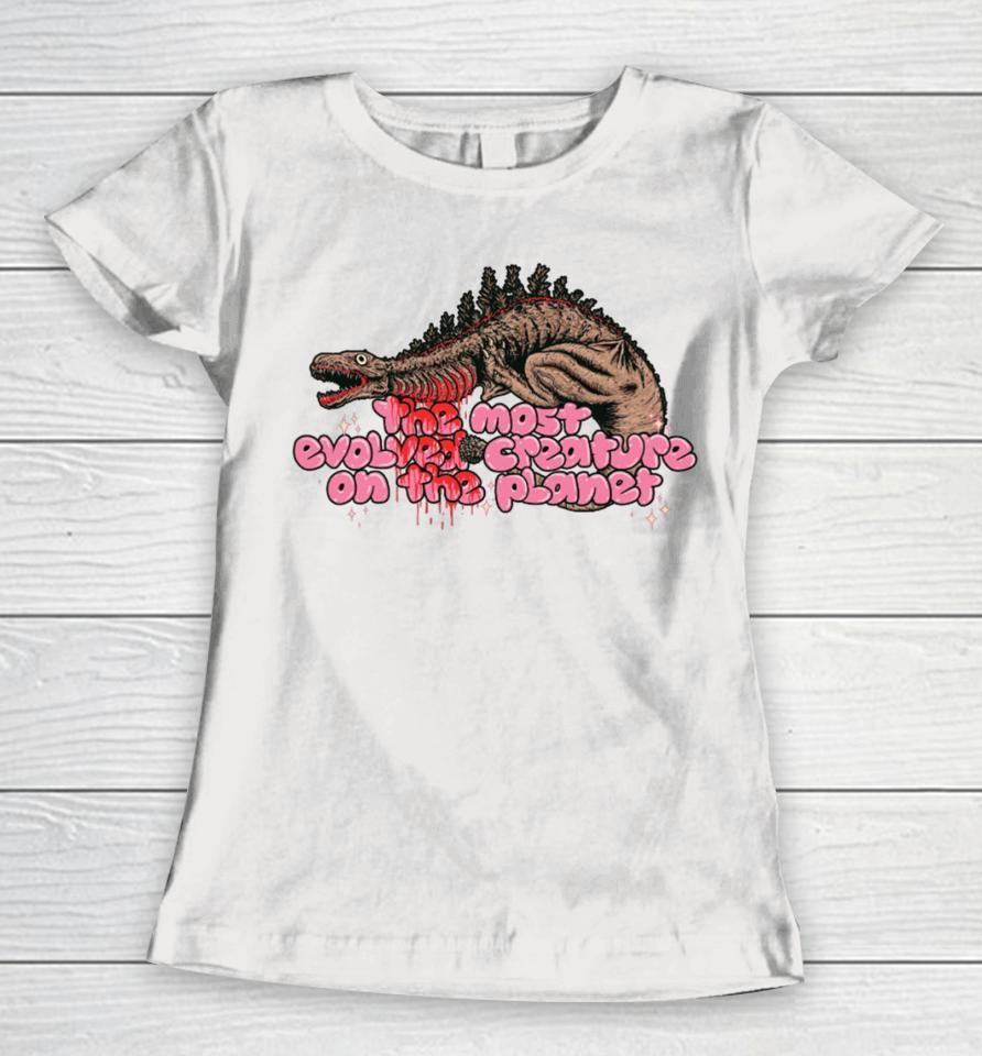 Cavitycolors Shin Godzilla The Most Evolved Creature On The Planet Women T-Shirt