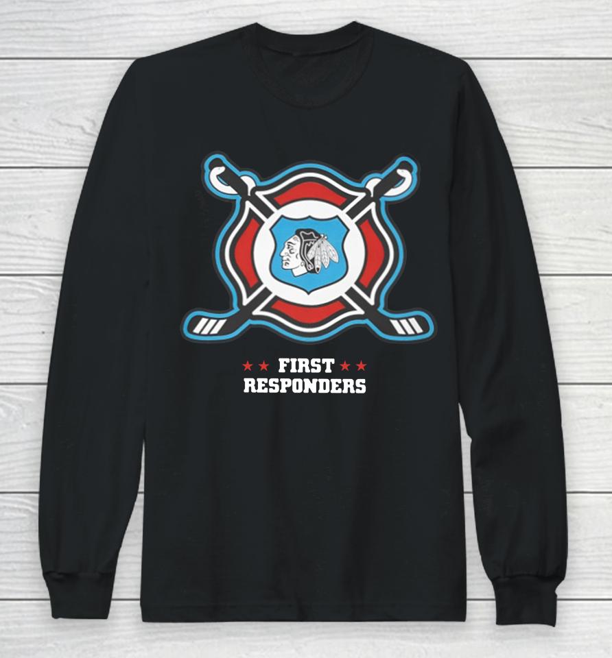 Cbh Shop Chicago Blackhawks First Responders Long Sleeve T-Shirt