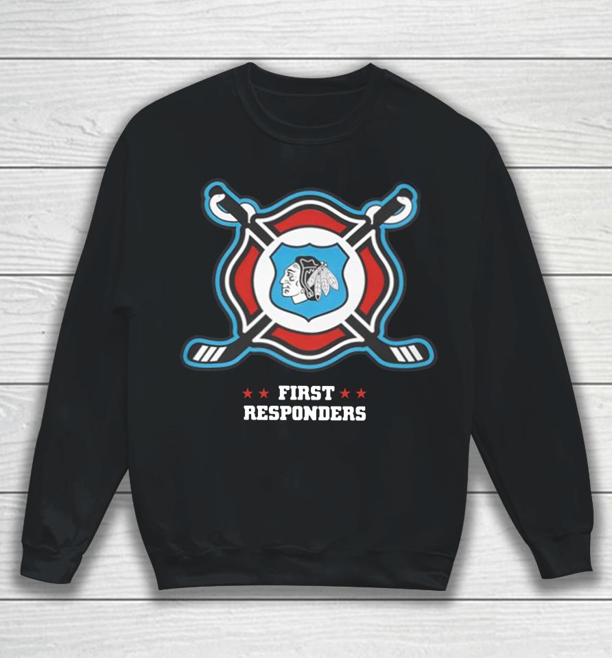 Cbh Shop Chicago Blackhawks First Responders Sweatshirt