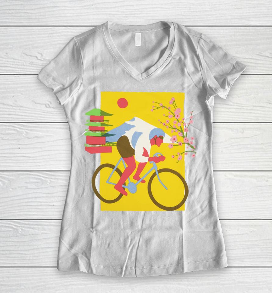 Cdawgva Merch Store Cycling Women V-Neck T-Shirt