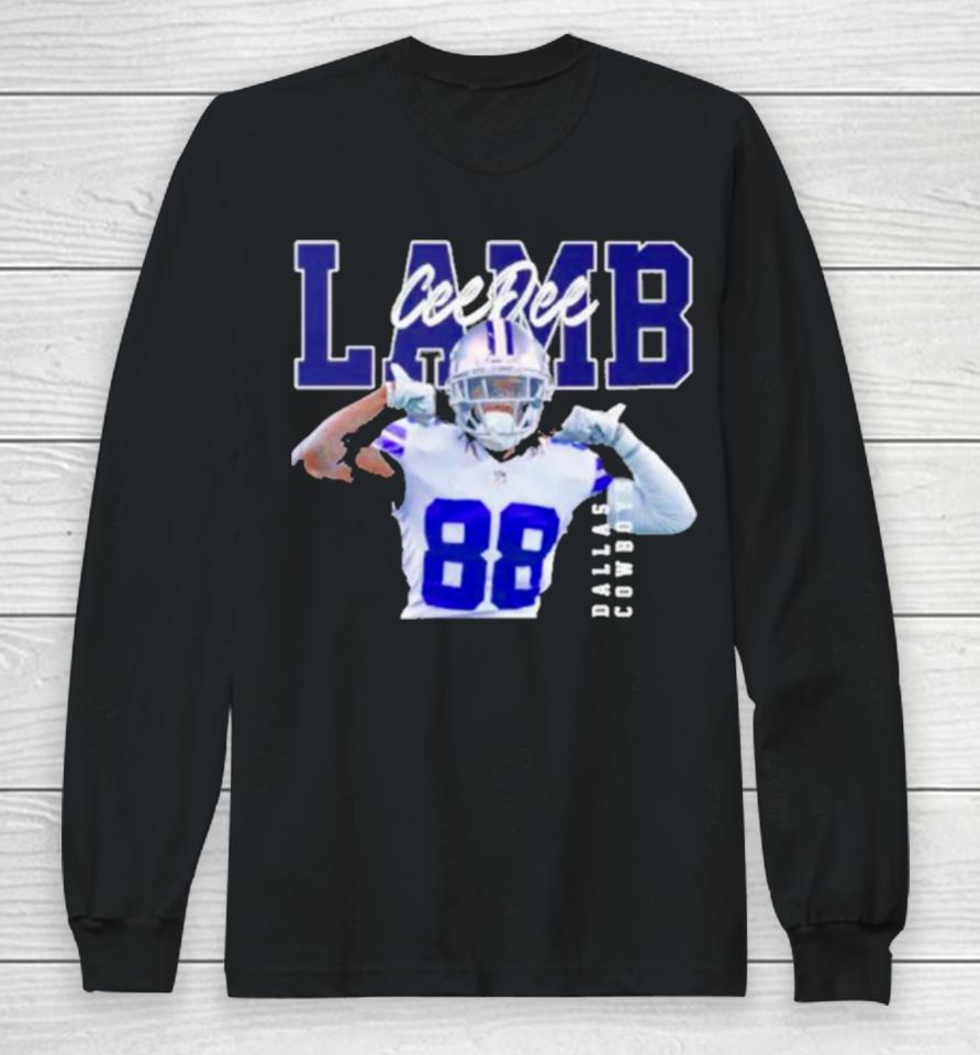 Ceedee Lamb Ceedee Lamb Dallas Cowboys Football Players Long Sleeve T-Shirt