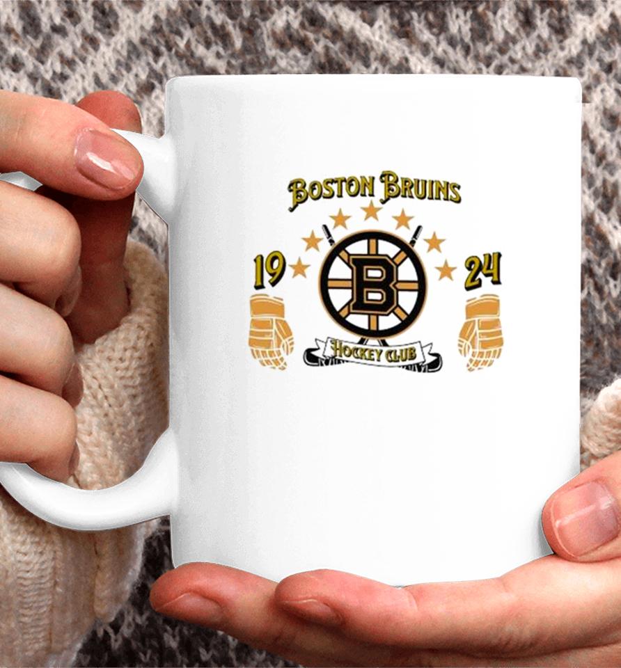 Celebrate 100 Year 1924 – 2024 Boston Bruins Logo Stars Coffee Mug