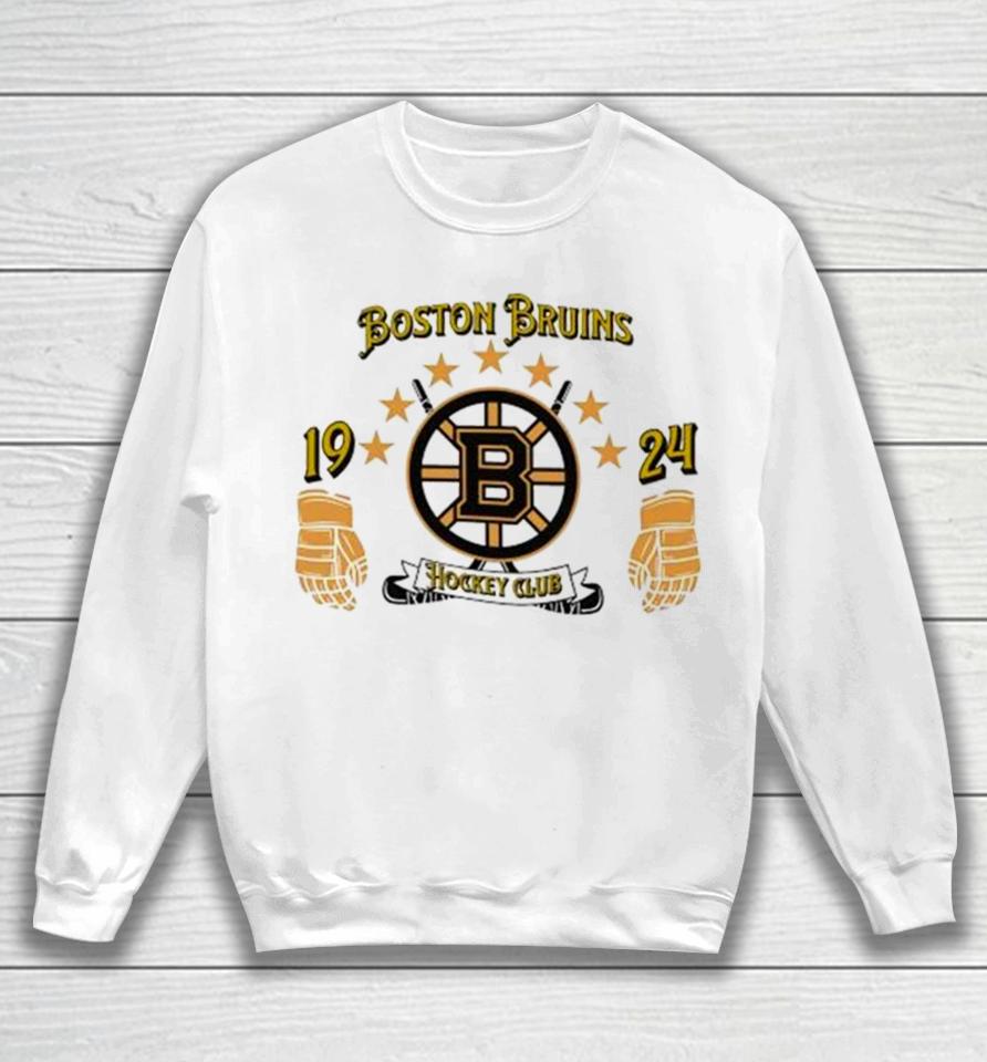 Celebrate 100 Year 1924 – 2024 Boston Bruins Logo Stars Sweatshirt